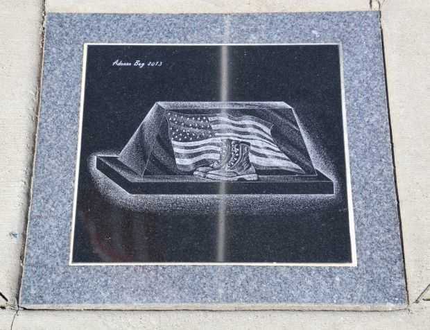 AMERICAN LEGION POST 71 WAR VETERANS MEMORIAL PAVER J