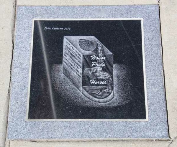 AMERICAN LEGION POST 71 WAR VETERANS MEMORIAL PAVER E