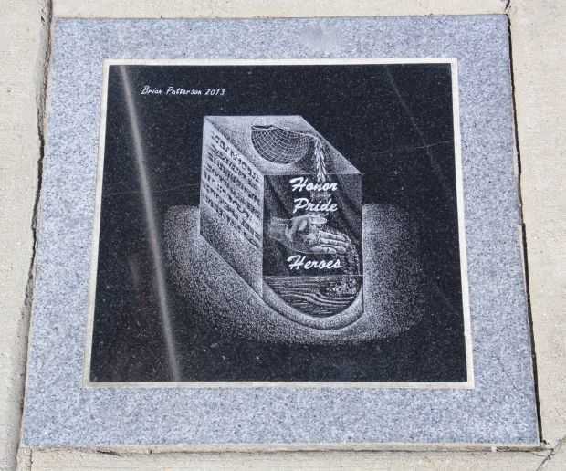 AMERICAN LEGION POST 71 WAR VETERANS MEMORIAL PAVER E