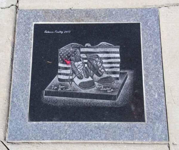 AMERICAN LEGION POST 71 WAR VETERANS MEMORIAL PAVER D