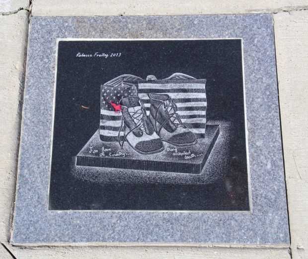 AMERICAN LEGION POST 71 WAR VETERANS MEMORIAL PAVER D