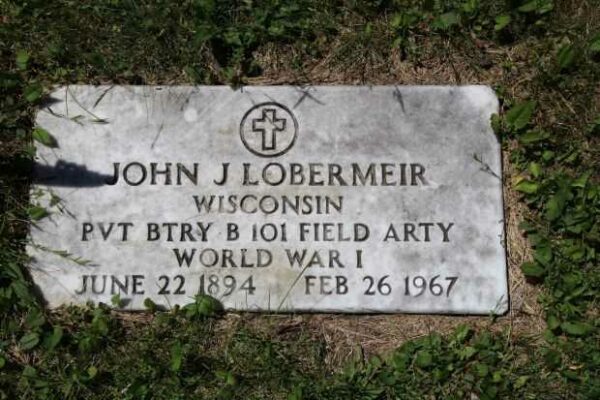 JOHN J LOBERMEIR MEMORIAL CEMETERY STONE