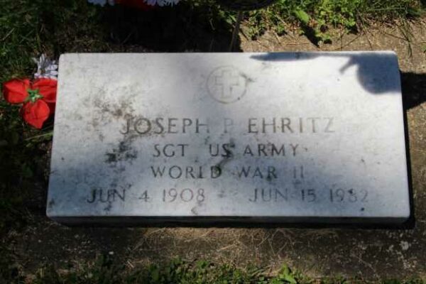 JOSEPH P EHRITZ MEMORIAL CEMETERY STONE