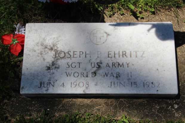 JOSEPH P EHRITZ MEMORIAL CEMETERY STONE