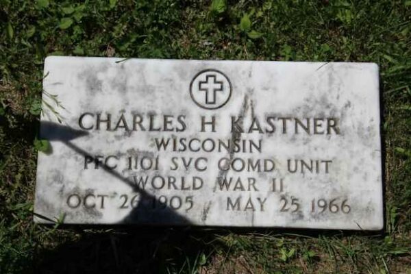 CHARLES H KASTNER MEMORIAL CEMETERY STONE