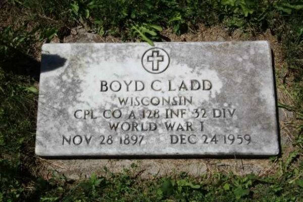 BOYD C LADD MEMORIAL CEMETERY STONE