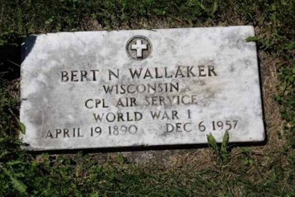 BERT N WALLAKER MEMORIAL CEMETERY STONE