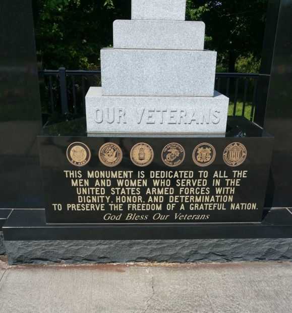 RESURRECTION CEMETERY VETERANS MEMORIAL DEDICATION STONE