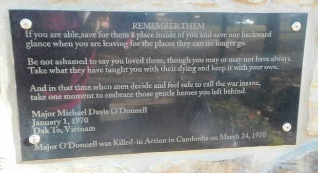 BROOKVILLE VETERANS MEMORIAL PLAQUE C