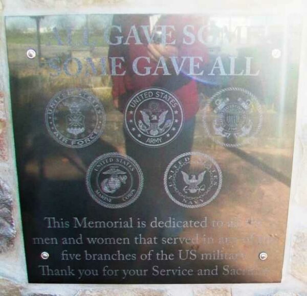 BROOKVILLE VETERANS MEMORIAL PLAQUE A
