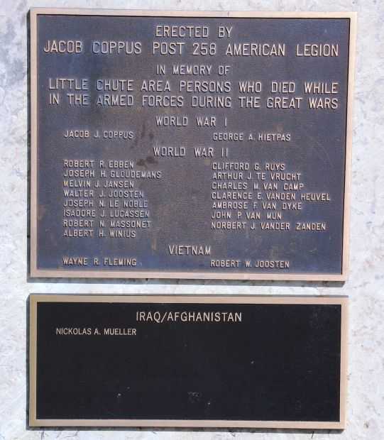 AMERICAN LEGION POST 258 VETERANS MEMORIAL PLAQUES