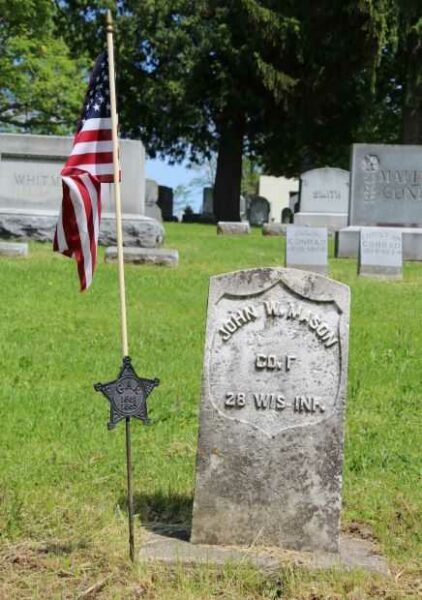 JOHN W. MASON MEMORIAL CEMETERY STONE