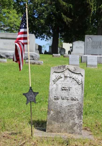 JOHN W. MASON MEMORIAL CEMETERY STONE
