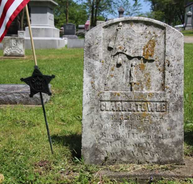 CLARK J. TOWLE MEMORIAL CEMETERY STONE