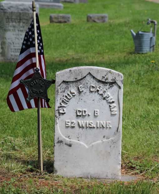 CYRUS E CHAPMAN MEMORIAL CEMETERY STONE