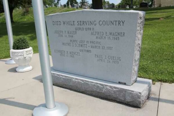 HOLY CROSS CEMETERY WAR VETERANS MEMORIAL