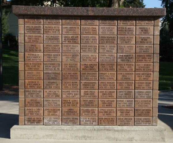 AMERICAN LEGION POST 454 VETERANS MEMORIAL SIDE K