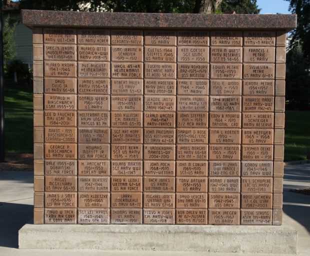 AMERICAN LEGION POST 454 VETERANS MEMORIAL SIDE K