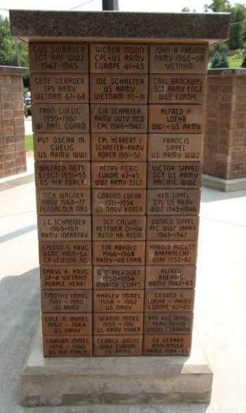 AMERICAN LEGION POST 454 VETERANS MEMORIAL SIDE H