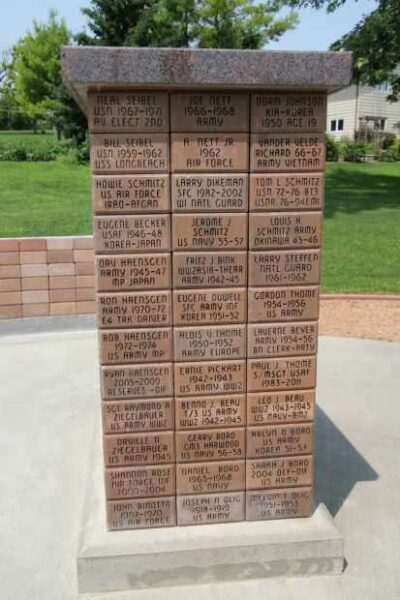 AMERICAN LEGION POST 454 VETERANS MEMORIAL SIDE F