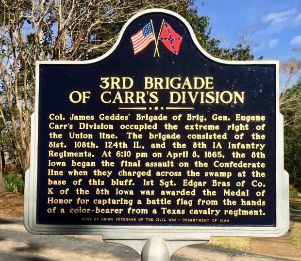 3RD BRIGADE OF CARR’S DIVISION WAR MEMORIAL MARKER