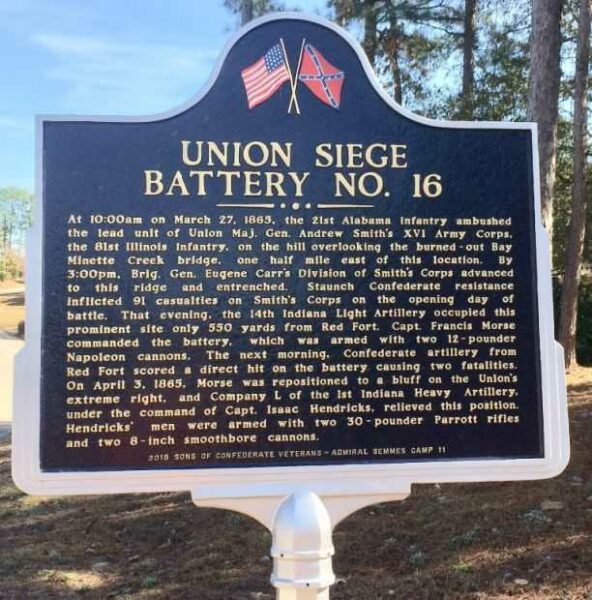 UNION SIEGE BATTERY NO. 16 WAR MEMORIAL MARKER