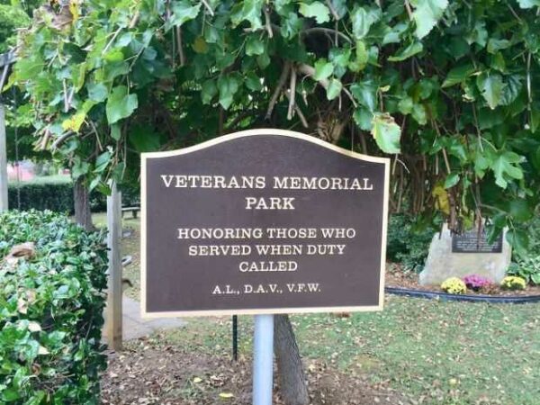 CLAYTON VETERANS MEMORIAL PARK MARKER