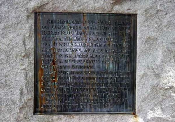 1ST OHIO INFANTRY REGIMENT WAR MEMORIAL PLAQUE