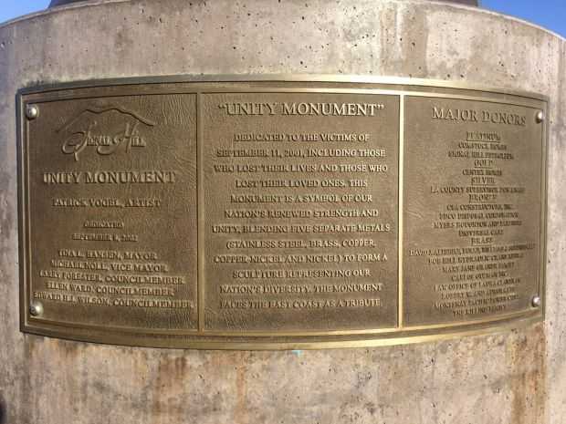 “UNITY MONUMENT” PLAQUE