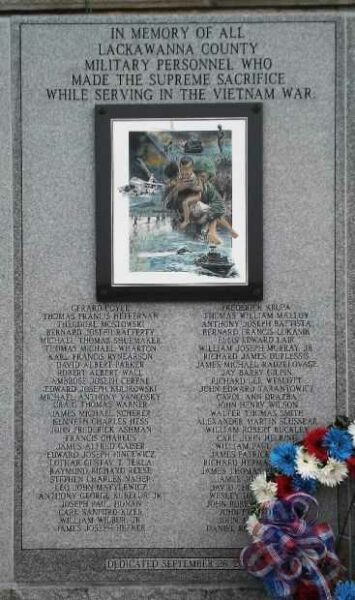 LACKAWANA COUNTY VIETNAM WAR MEMORIAL