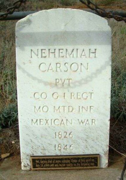 PVT. NEHEMIAH CARSON WAR MEMORIAL
