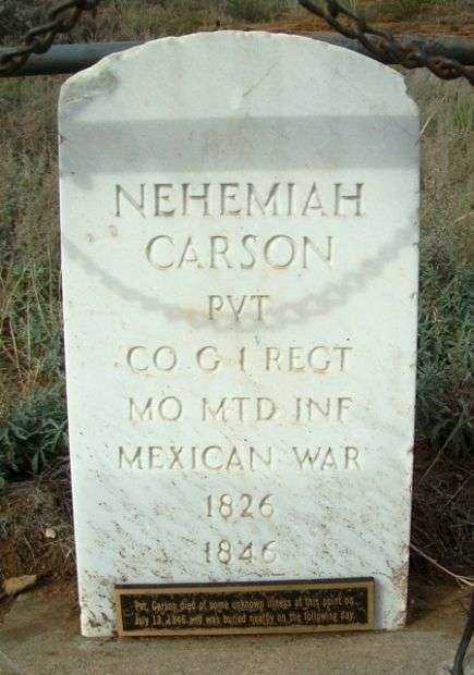 PVT. NEHEMIAH CARSON WAR MEMORIAL