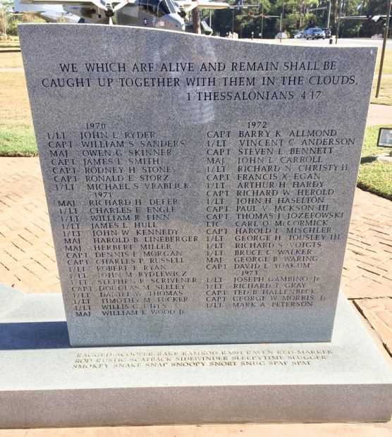 THE FORWARD AIR CONTROLLER MEMORIAL SIDE E