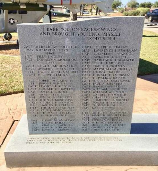 THE FORWARD AIR CONTROLLER MEMORIAL SIDE B