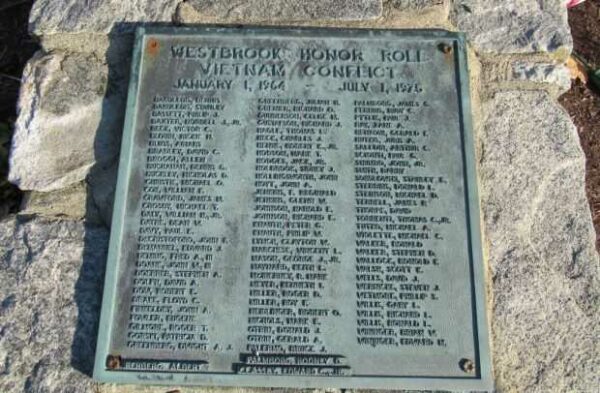 WESTBROOK VIETNAM CONFLICT HONOR ROLL MEMORIAL