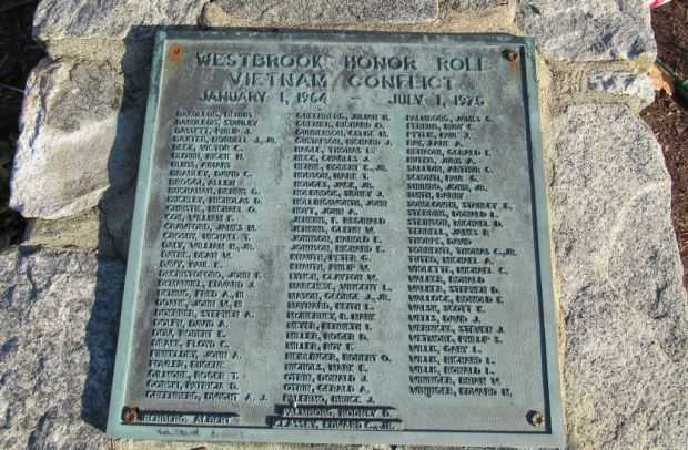WESTBROOK VIETNAM CONFLICT HONOR ROLL MEMORIAL