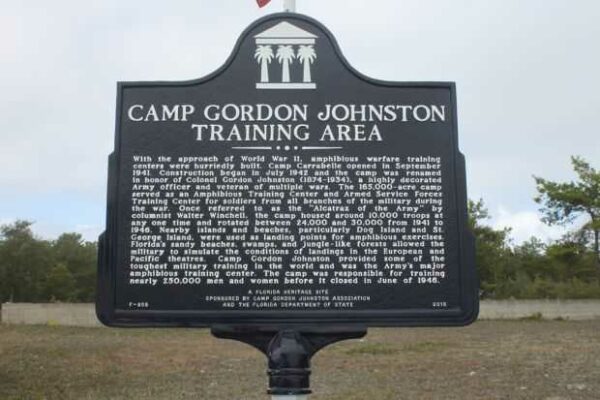 CAMP GORDON JOHNSON TRAINING AREA MEMORIAL MARKER