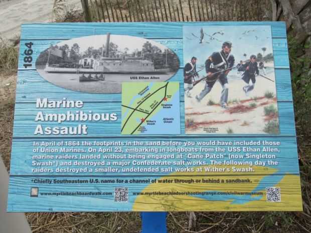 MARINE AMPHIBIOUS ASSAULT WAR MEMORIAL PANEL