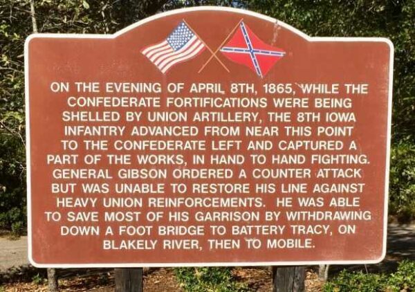 THE 8TH IOWA INFANTRY WAR MEMORIAL MARKER