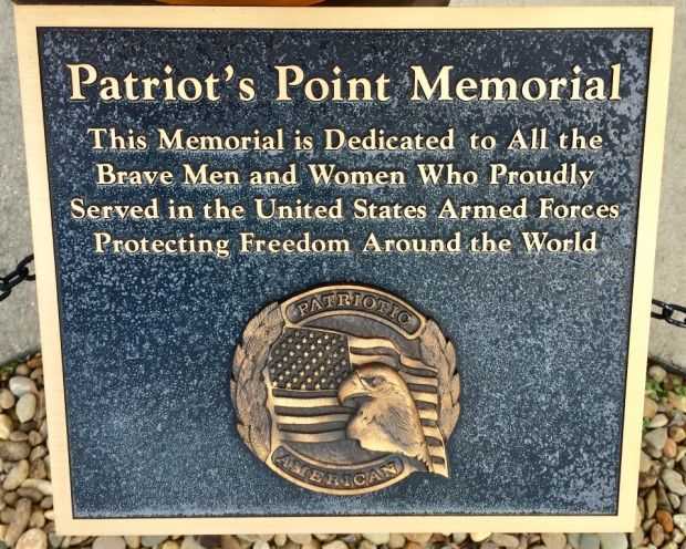 PATRIOT’S POINT MEMORIAL PLAQUE