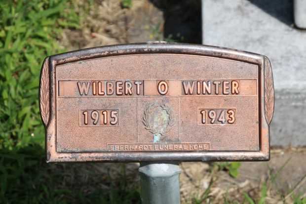 WILBERT O WINTER WAR MEMORIAL PLAQUE