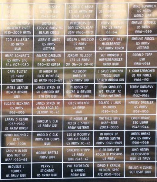 CLINTONVILLE VETERANS MEMORIAL PANEL N