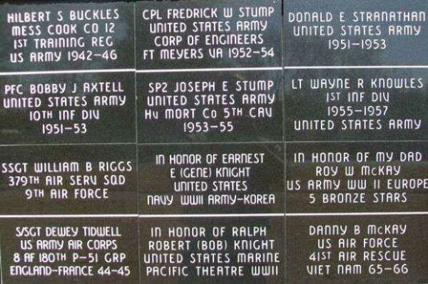 BARBER COUNTY VETERANS MEMORIAL WALL TILES