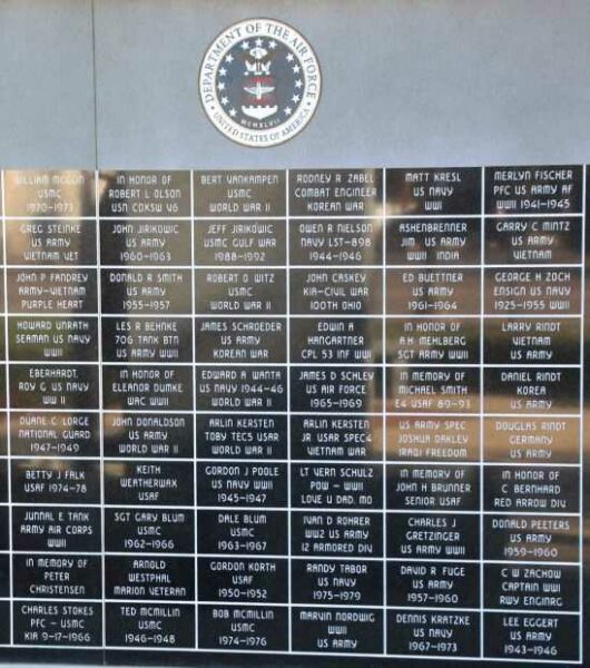 CLINTONVILLE VETERANS MEMORIAL PANEL L