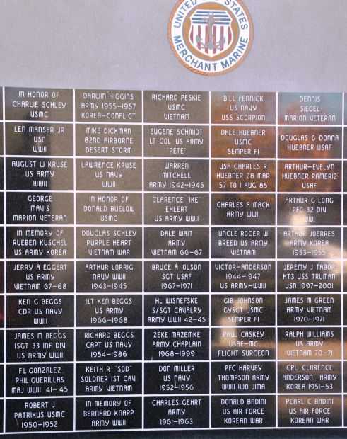 CLINTONVILLE VETERANS MEMORIAL PANEL K