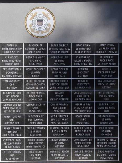 CLINTONVILLE VETERANS MEMORIAL PANEL F