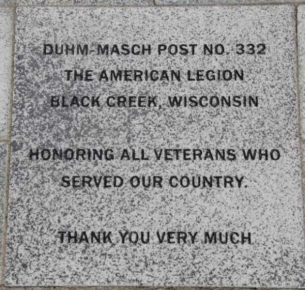 BLACK CREEK VETERANS MEMORIAL PAVER I