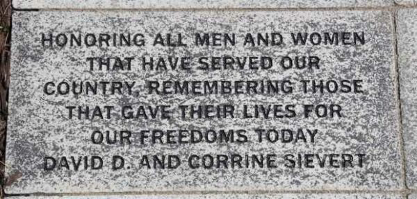 BLACK CREEK VETERANS MEMORIAL PAVER D