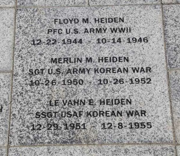 BLACK CREEK VETERANS MEMORIAL PAVER A