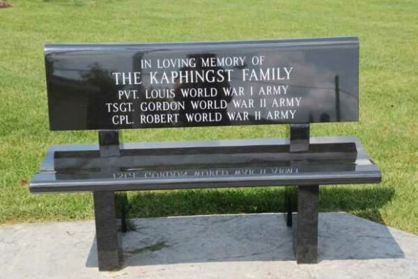 BLACK CREEK VETERANS MEMORIAL BENCH B